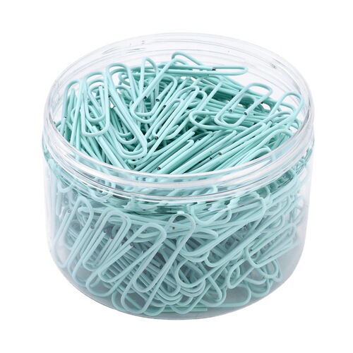 Macaron color paper clips 28MM 33MM 50MM color paper clips plastic wrapped paper clip folders exclusively for cross-border supply