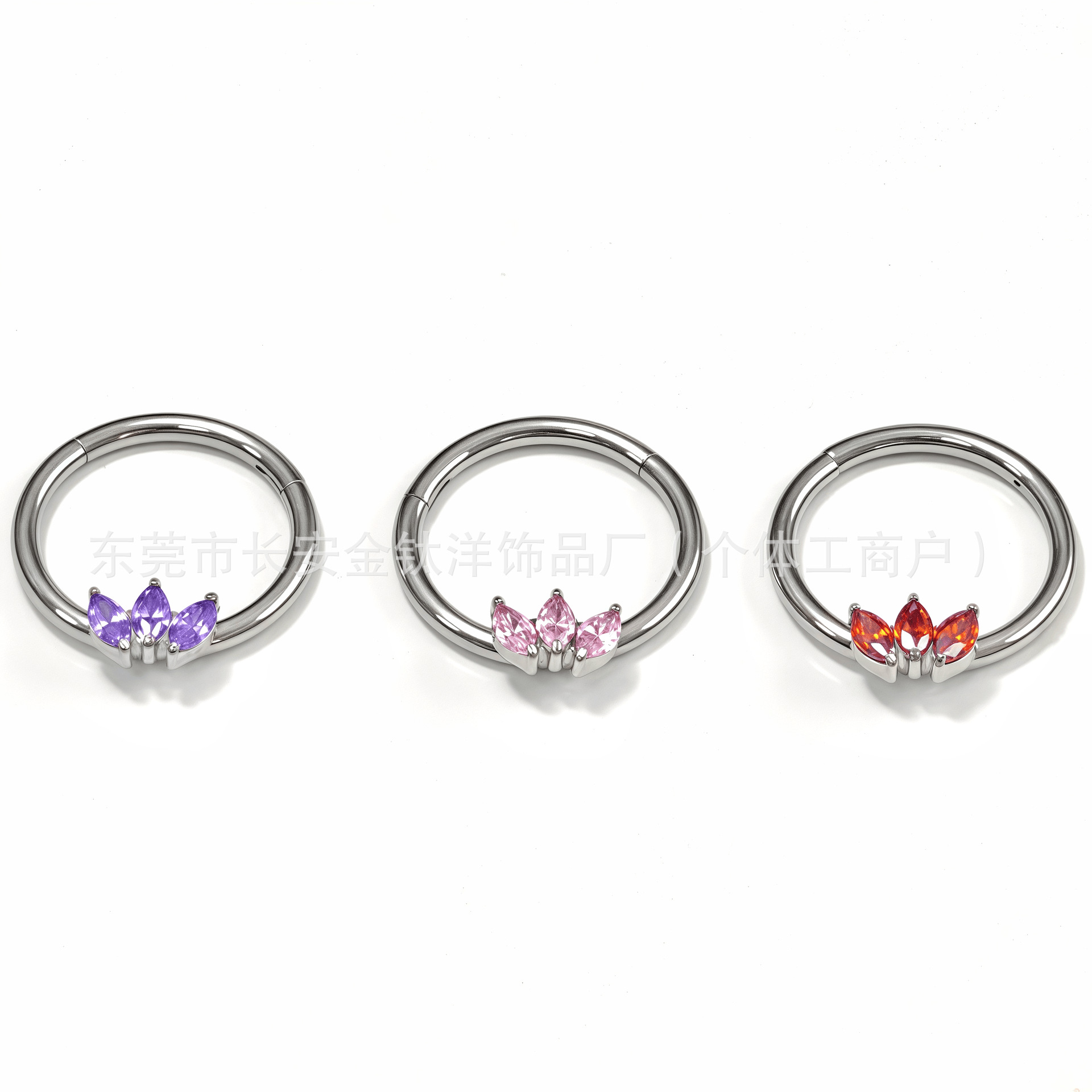 Labret piercing jewelry detail image