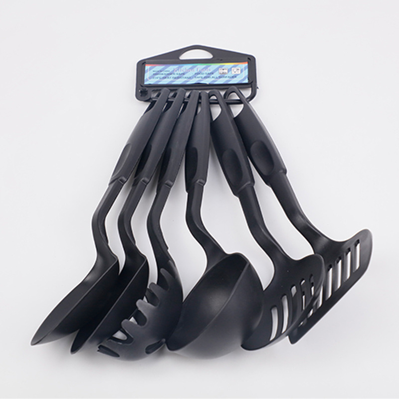 high temperature resistant pp non-stick spatula small size 6-piece tableware suit spoon nylon spatula kitchen utensils_voghion.com