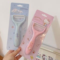 サンリオ正規版かわいい少女皮むきナイフ皮むきステンレスkittyフルーツナイフ漫画キッチン果物行きます