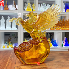 精汇琉璃辉煌腾达琉璃工艺品摆件 琉璃马聘驰天下琉璃办公室摆件