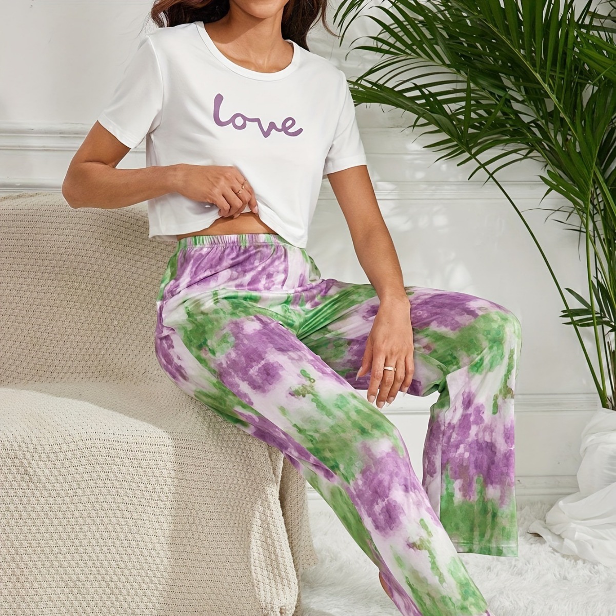 Nuevo vestido floral de verano transfronterizo para mujeres europeas y americanas pijamas de cuello redondo con estampado de primavera y verano