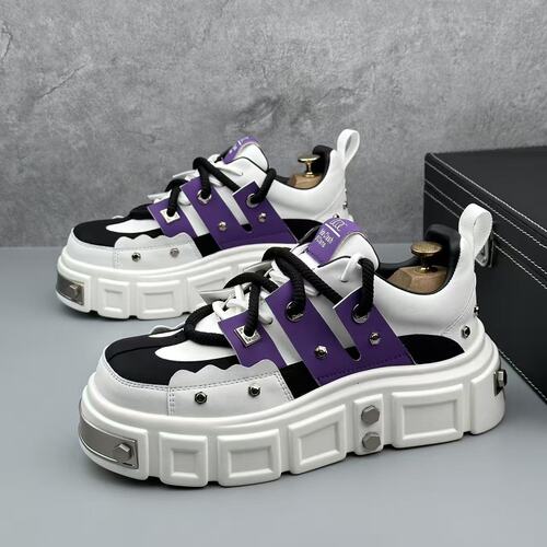Autumn New Men's Casual Shoes Thick Sole Versatile Men's Shoes Trendy Work Shoes Youth Casual Shoes