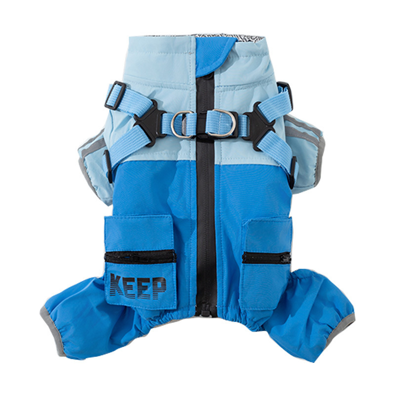 Ropa de mascotas de otoño y invierno caliente tres anti-carga de algodón de cuatro patas perros pequeños y medianos Teddy Bear mascotas ropa de perro