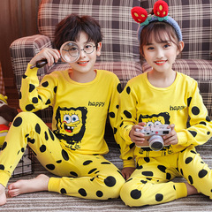 Children's autumn clothes and long pants pure cotton boys and girls underwear set cartoon children's autumn and winter new two-piece base set