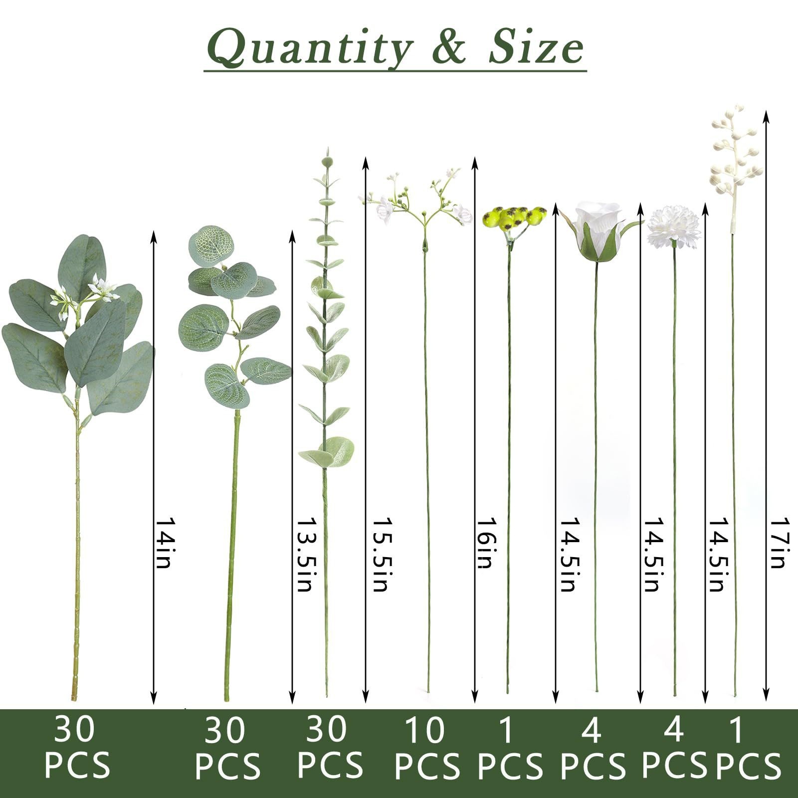 과일이 달린 110pcs 날카로운 잎