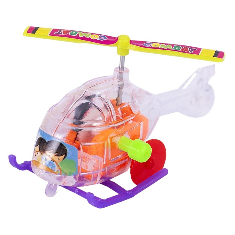 Wind-Up Small Airplane Kidsren's Wind-Up Toys Kindergarten Prizes Push Gifts Sliding Helicopter Wholesale Street Stalls