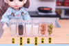 Small doll house, food play, realistic family kitchen