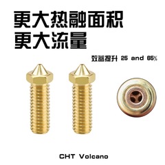 CHT克隆火山噴嘴三孔大流量噴頭Vyper Volcano Kobra max