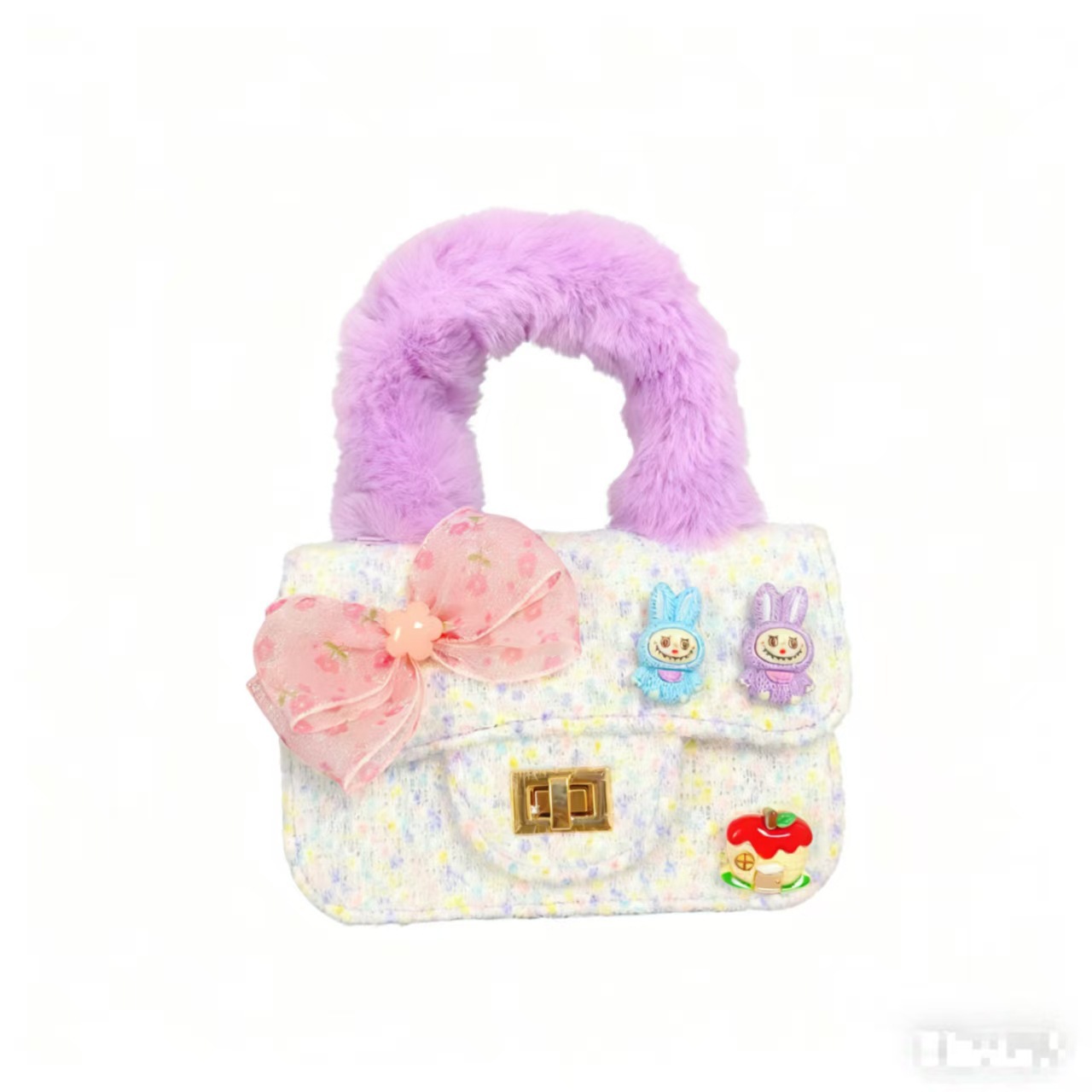 Bolsa de princesa de arco de dibujos animados para niños Año Nuevo bolso de hombro bolso de cadena pequeña bolsa de accesorios de viento fragante