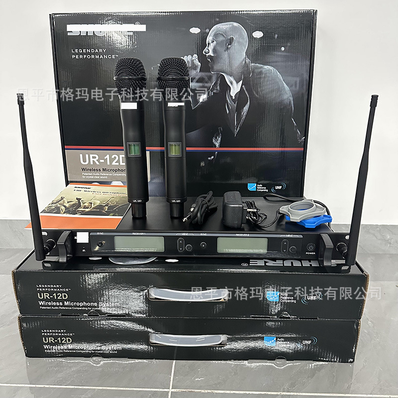 Cross-Border Exclusive Supply Ur12D Wireless Dual Microphone Set, Microphone, Foreign Trade, In-Stock New Cross-Border Model