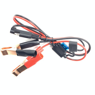 Small alligator clip battery clip with wire 2X0.3 square X3 meters red and black wire car head splay plug
