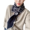 Knitted demi-season warm universal scarf with letters, 2022 collection, Korean style, with neck protection