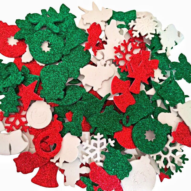 工場直販冬クリスマス自己粘着グリッターフォームステッカー、パーティー装飾用品!|undefined