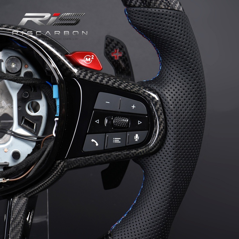 Suitable for Bmw Cs Carbon Fiber Led Heated Steering Wheel 3 Series 5 Series X3X5G20G30G05G01G22G11G02