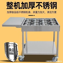 移动调料车推拉门厨房料理车柜餐车商用食堂台车不锈钢架饭店灶台