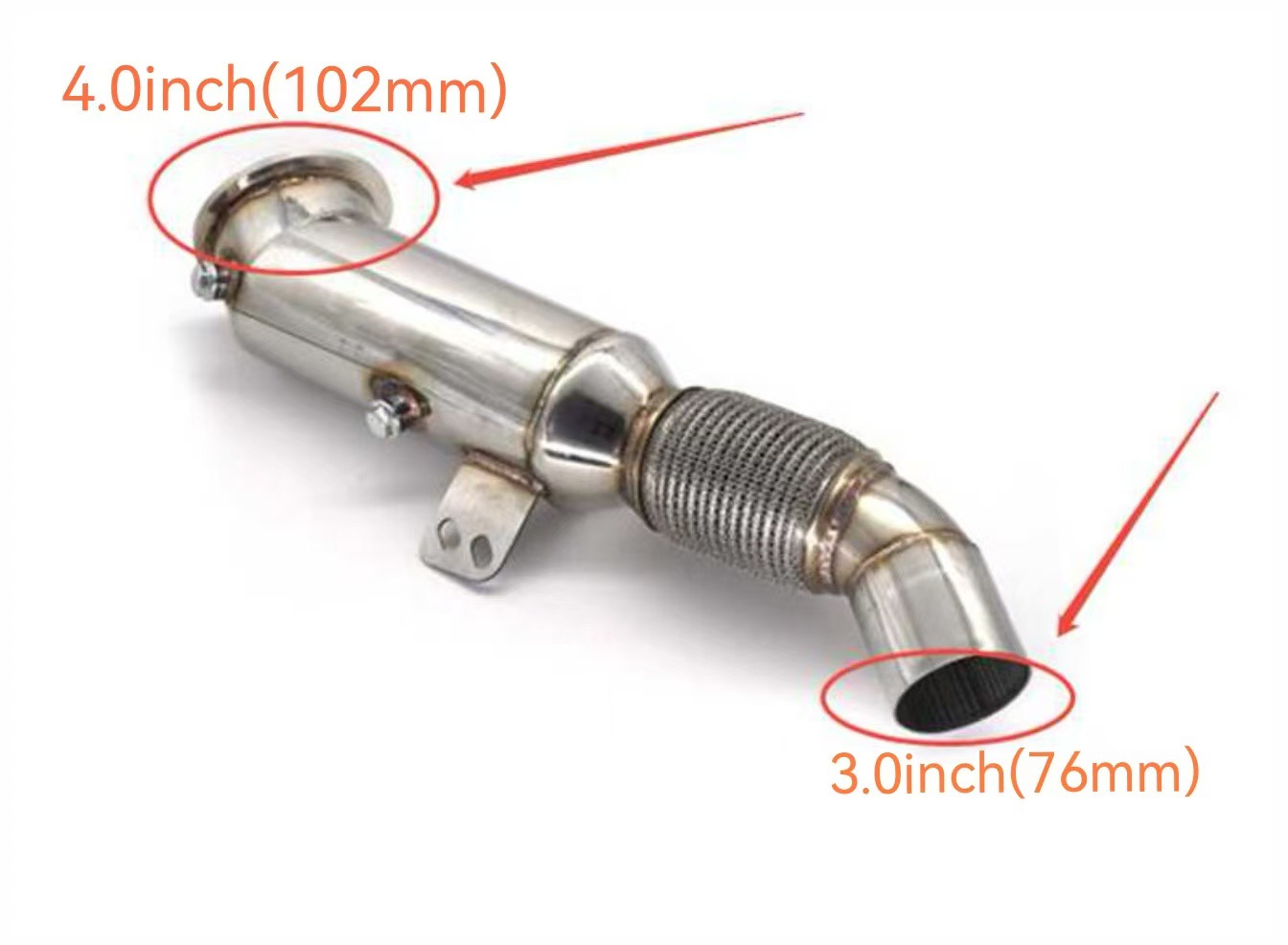 Car Exhaust Pipe Exhaust Manifold Modification Is Suitable for Bmw B58340I440Im140Mk5A90 Sports Car