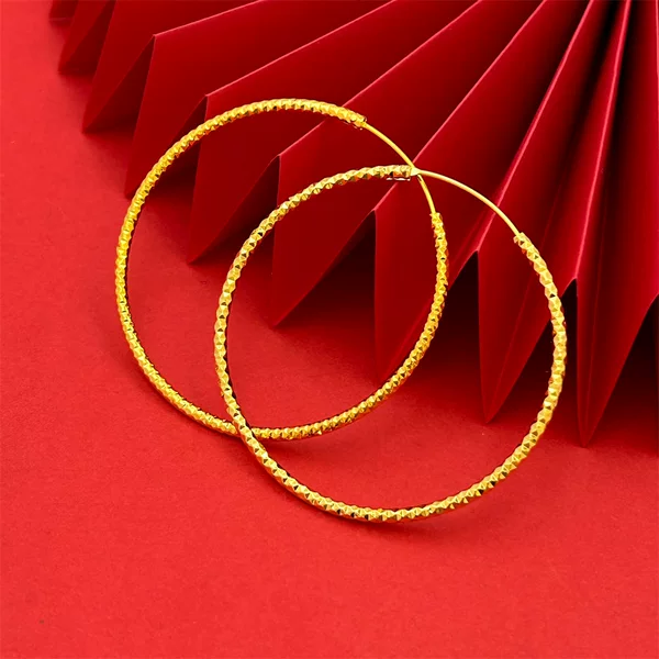 European and American Geometric Ear Ring Women's Simple Cold Style Gymnolus Copper Gold Plated Earrings Earrings Foreign Trade Jewelry