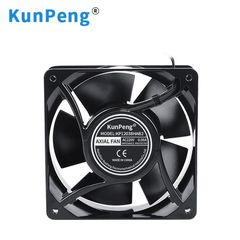 12038散熱風扇 鋁葉220V暴力超靜音12cm耐高溫壁爐電焊機交流風扇