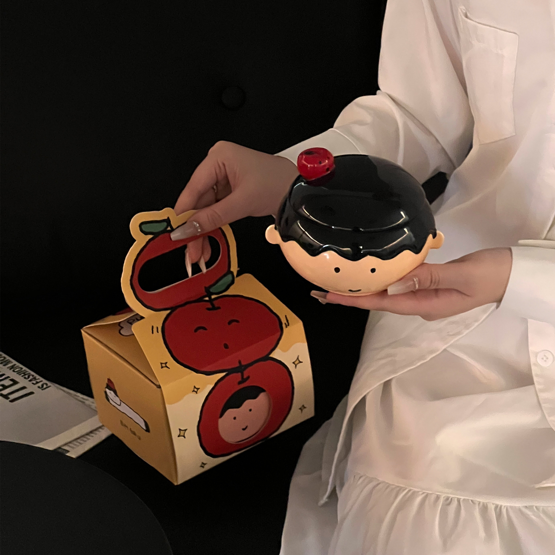 Shann creativo chico niña tazas de cerámica encantadoras tazas de marca con tapa tazas de agua caseras tazas de cerámica pareja