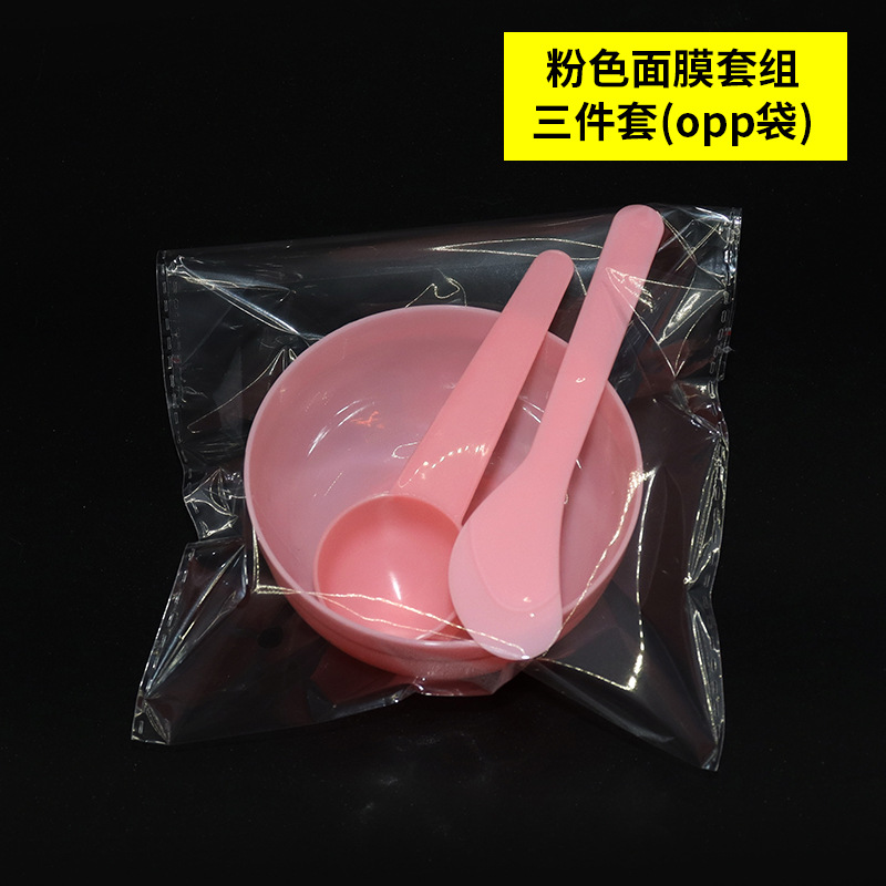 Individually packaged in opp bags (pink bowl + stick + 10g spoon)