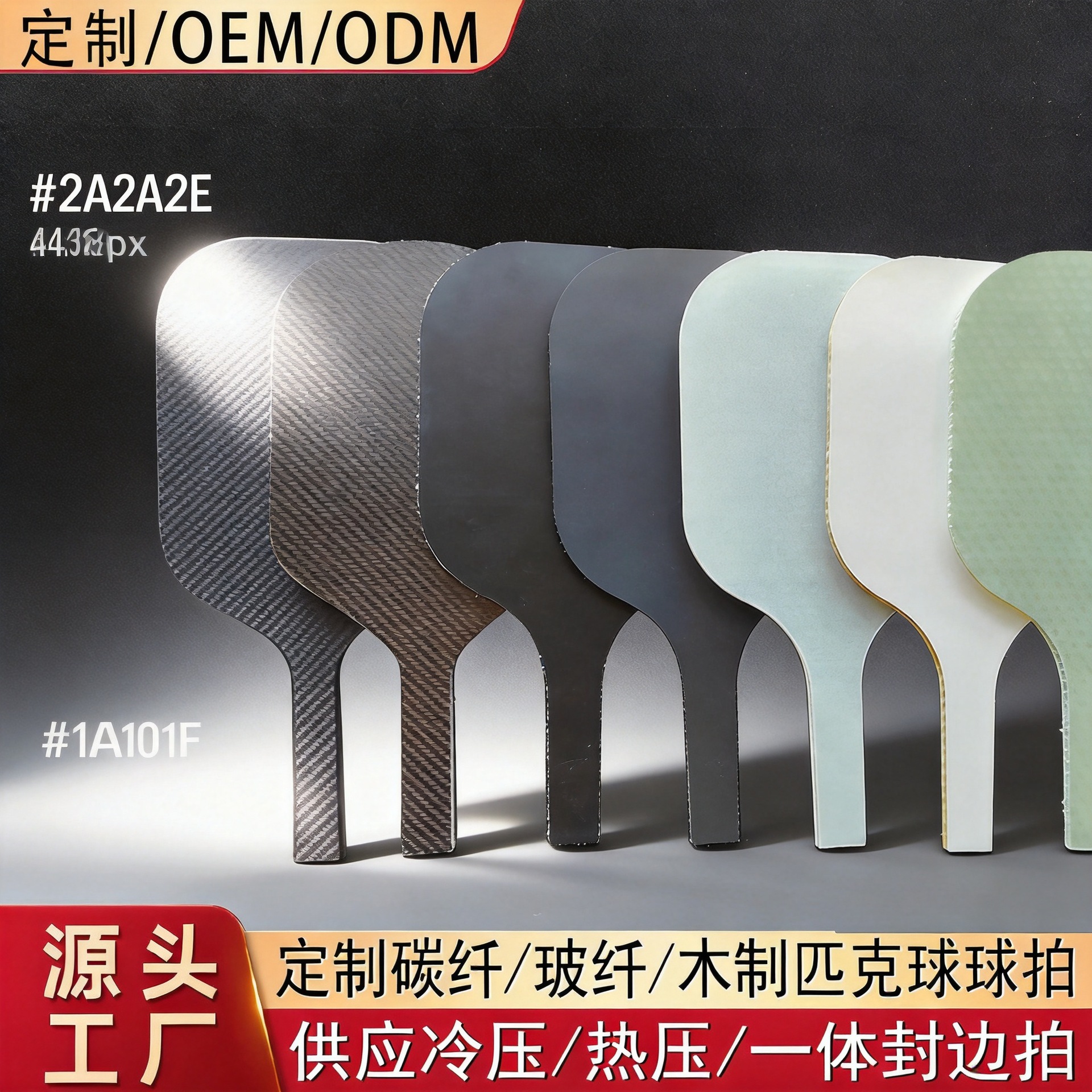 4Th Generation Heat-Pressed T700 Carbon Fiber Pickleball Paddle Semi-Finished Bare Paddle Fiberglass Board Rough Pickleball Paddle