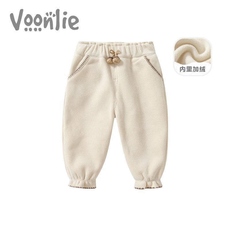 사냥 소녀 캐시미어 바지 가을과 겨울  바지 어린이 스포츠 바지는 캐주얼 바지 원피스 캐시미어 겨울을 입습니다.