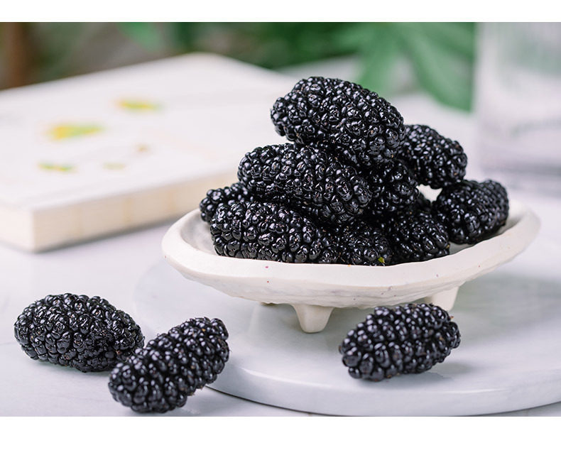 Xinjiang Dried Black Mulberry Sang Shen Zi Whole Berries for Tea Wine and Snacking 500g specifications
