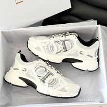 D新款增高老爹鞋女ins潮厚底百搭情侣运动休闲鞋女春夏透气运动鞋