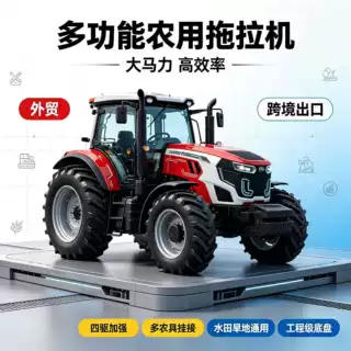 大型农用四驱拖拉机180马力深耕开荒犁地机农田果园大型农耕机械