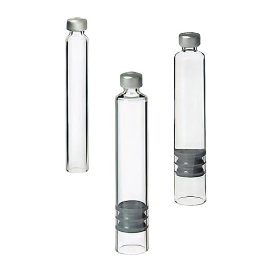 Medium borosilicate stroke refill small waist 3ml card bottle face filling consumables medium borosilicate card bottle