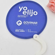 折叠扇定制折叠团扇飞盘扇广告宣传反光板随身携带折叠尼龙涤纶扇