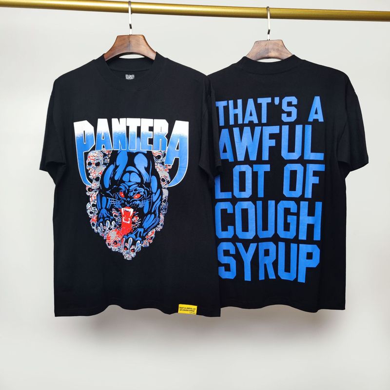 国境を越えた高品質THAT'S A AWFUL LOT OF COUGH SYRUP咳止めシロップ純綿Tシャツ|undefined