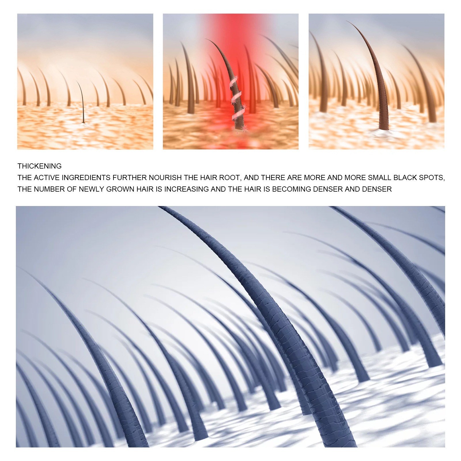 EELHOE Dense Hair Shampoo for preventing loss, firming hair, smoothing repairing dry and damaged hair ends_voghion.com