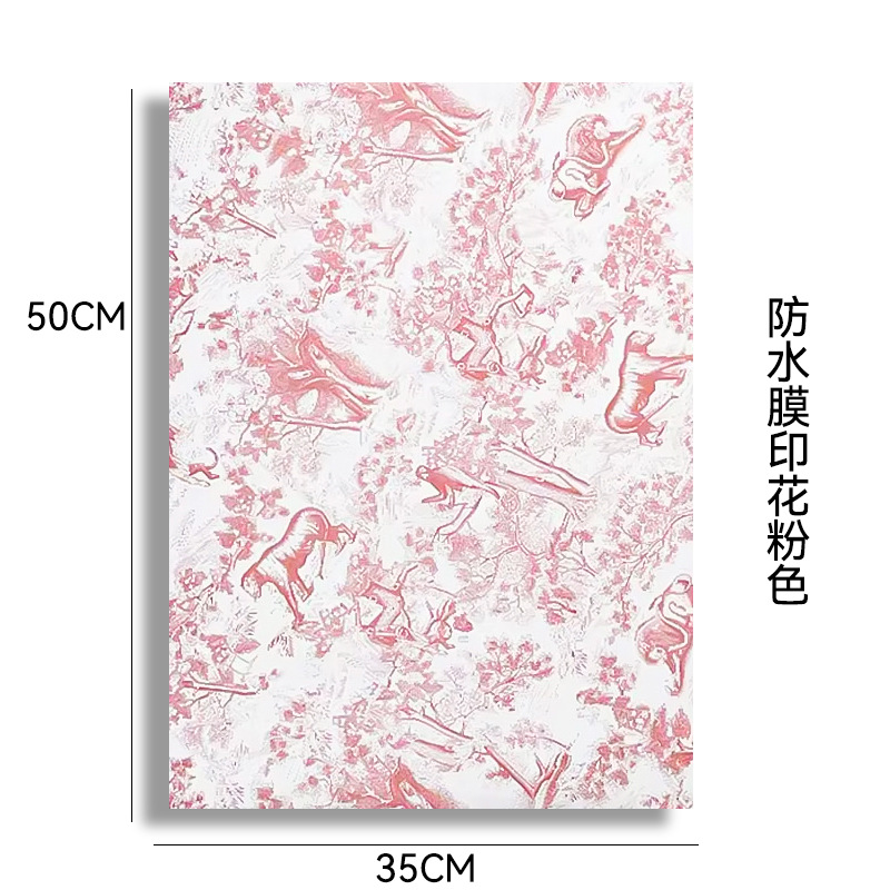 Papel de arte floral Papel kraft retro europeo Bolso floral Papel de flores Ramo de papel de regalo Pictorial Papel de arte Nostalgia