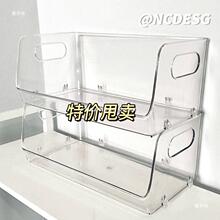 厂家型桌面置物架妆品T盒整理盒亚克力宿舍透明桌面收纳盒女收纳