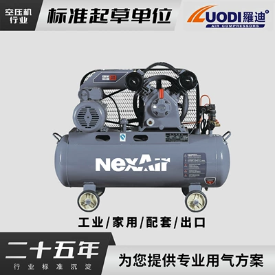 Rodi Piston-Type Air Compressor Industrial-Grade High-Pressure Air Pump Small 220V Belt-Type Air Compressor Tire Repair