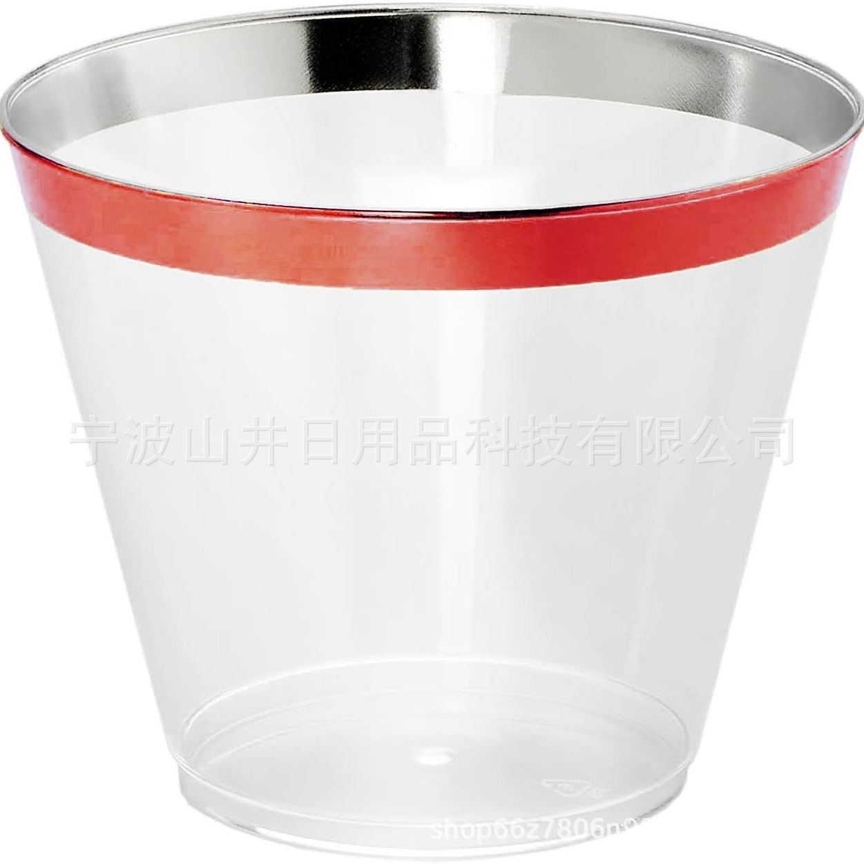 9 oz 270ml taza de fiesta taza de plástico desechable de Navidad PS engrosada taza de la aviación taza transparente