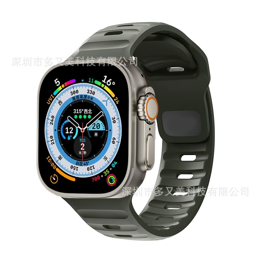 Силиконовый ремешок (совместим с Apple Watch) 38/40/41/42/44/45/46/49 мм — разные цвета