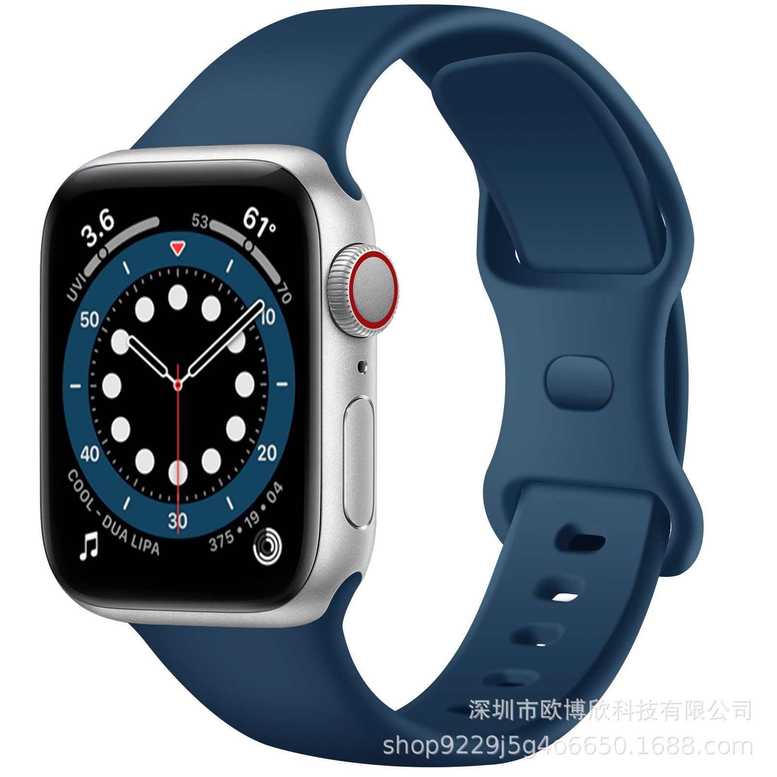 Factory suitable for Apple double buckle silicone watch strap…