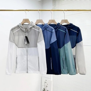 2025 summer new color matching sports outdoor refreshing breathable UV protection hooded