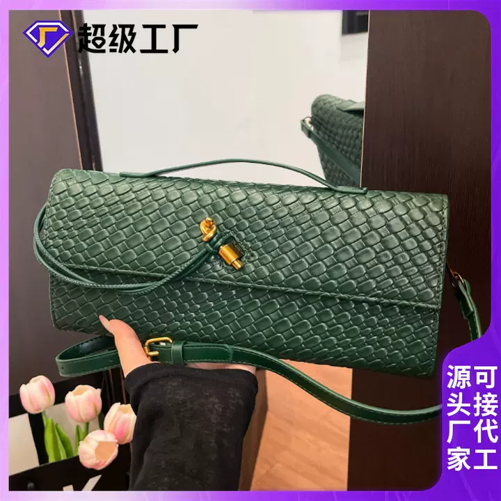 2025跨境新款编织法棍包时尚质感斜挎包法式小众手拿包腋下单肩包