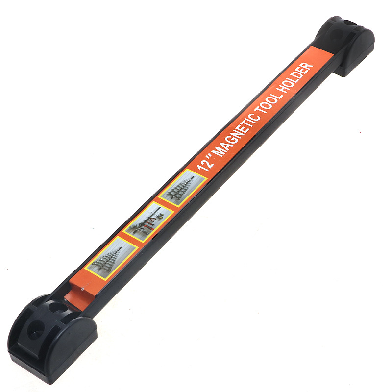 DIY12寸磁性工具架 维修工具磁力挂条悬挂磁力收纳盒汽保家用五金