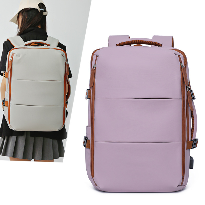 Cross-Border Backpack Couple Style Large Capacity Business Backpack Lightweight Travel Commuter Computer Backpack Printed Logo