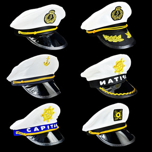 Amazon White European and American Party Police Hat Female Police Sexy Uniform Temptation Halloween Captain Hat Police Hat