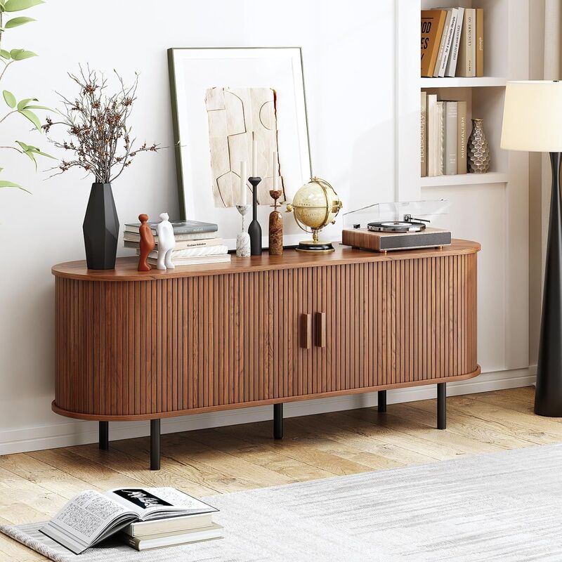 Nankang Factory Amazon Cross-Border E-Commerce Tv Stand with Rolling Shutter Door and Sliding Door, Vintage Style Storage Cabinet, Sideboard Nankang Factory Amazon Cross-Border E-Commerce Tv Stand with Rolling Shutter Door and Sliding Door, Vintage Style Storage Cabinet, Sideboard