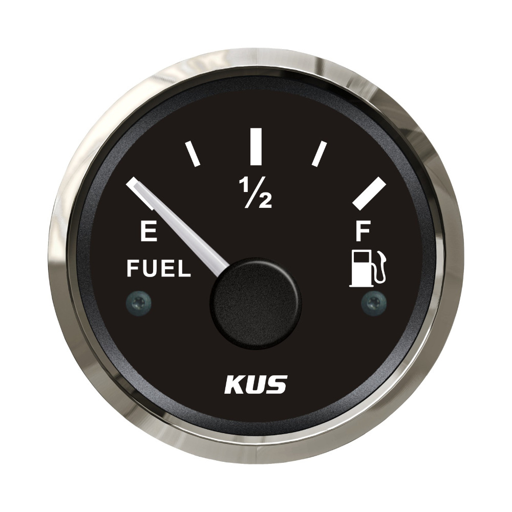 Qìchē KUS 52mm Oil Pressure Gauge Oil Level Meter with Night Light (automobile instrument) - black-gauge-0-190-ohm