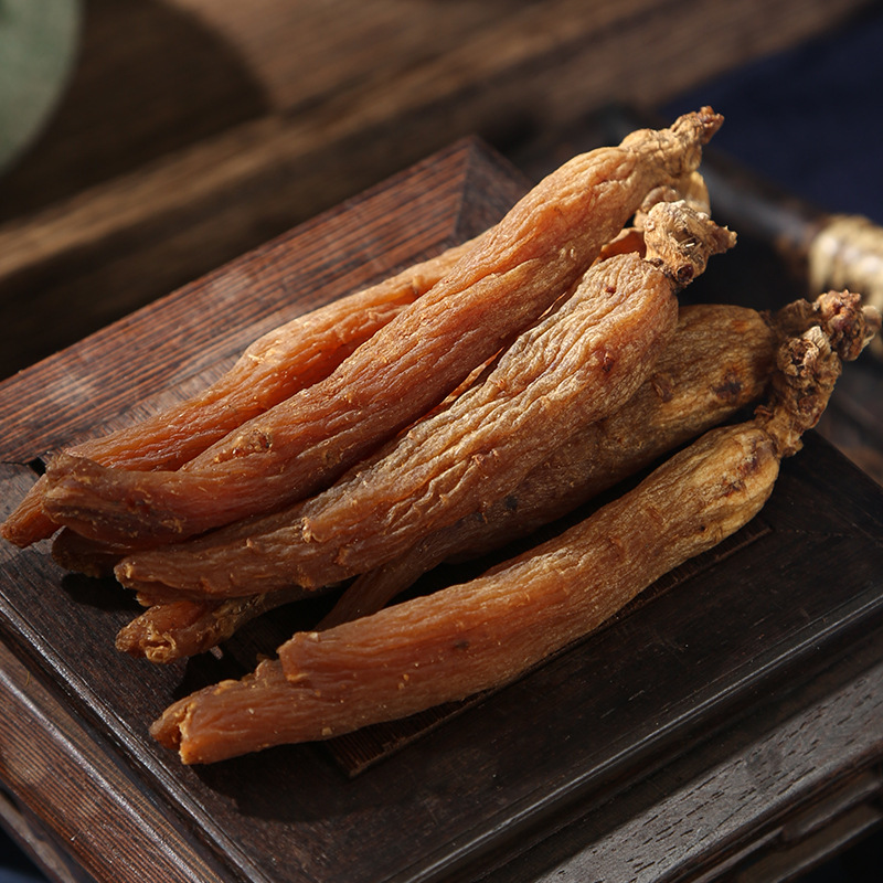 Red Ginseng from Changbai Mountains, Sugar-Free Red Ginseng, Authentic Northeast Whole Branch Red Ginseng, Pure Dried, No Additives, Can Be Sliced or Powdered