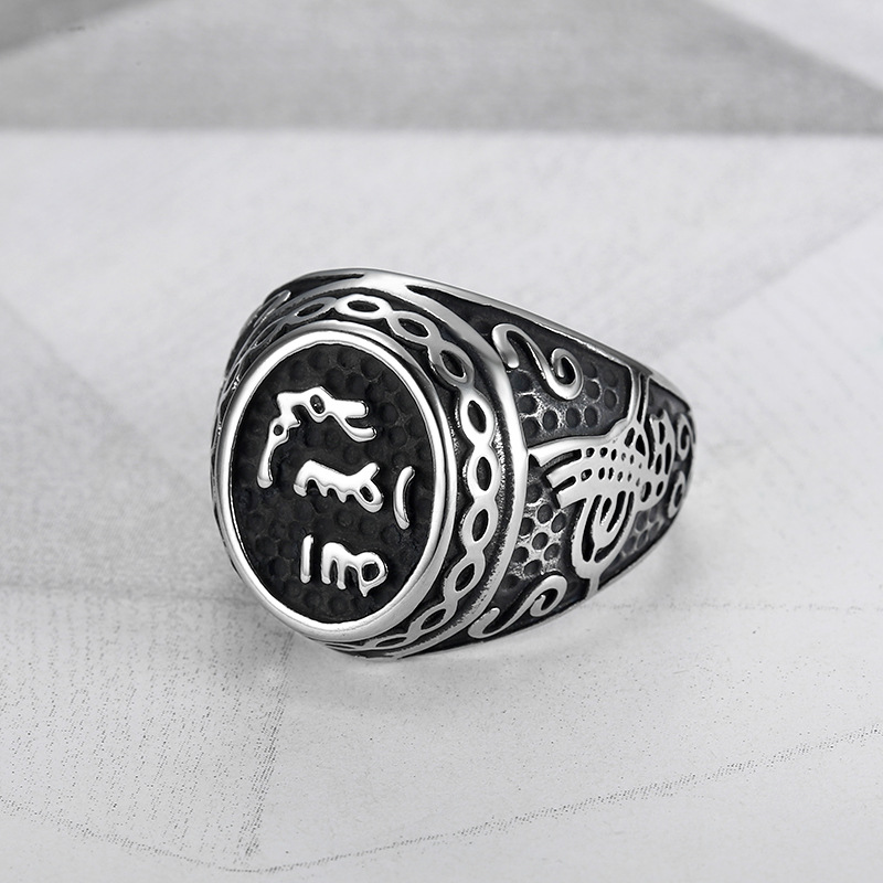 fashionable trend brand retro creative accessory stainless steel