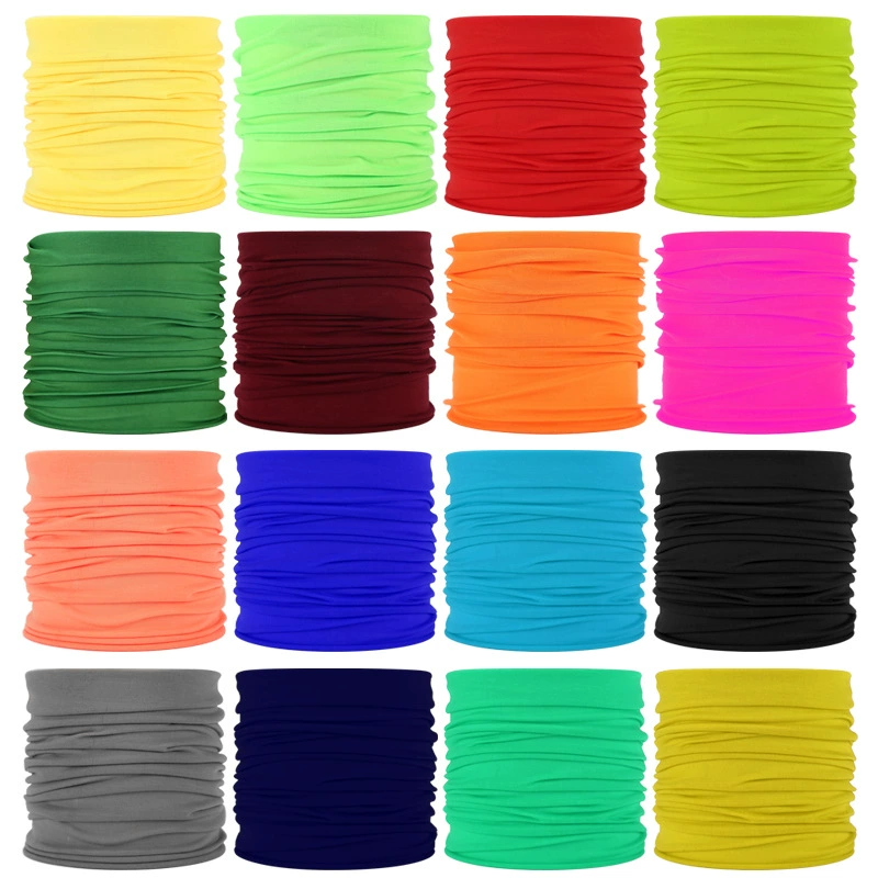 Сплошной цвет уличный тюрбан для езды на велосипеде летающий шарф